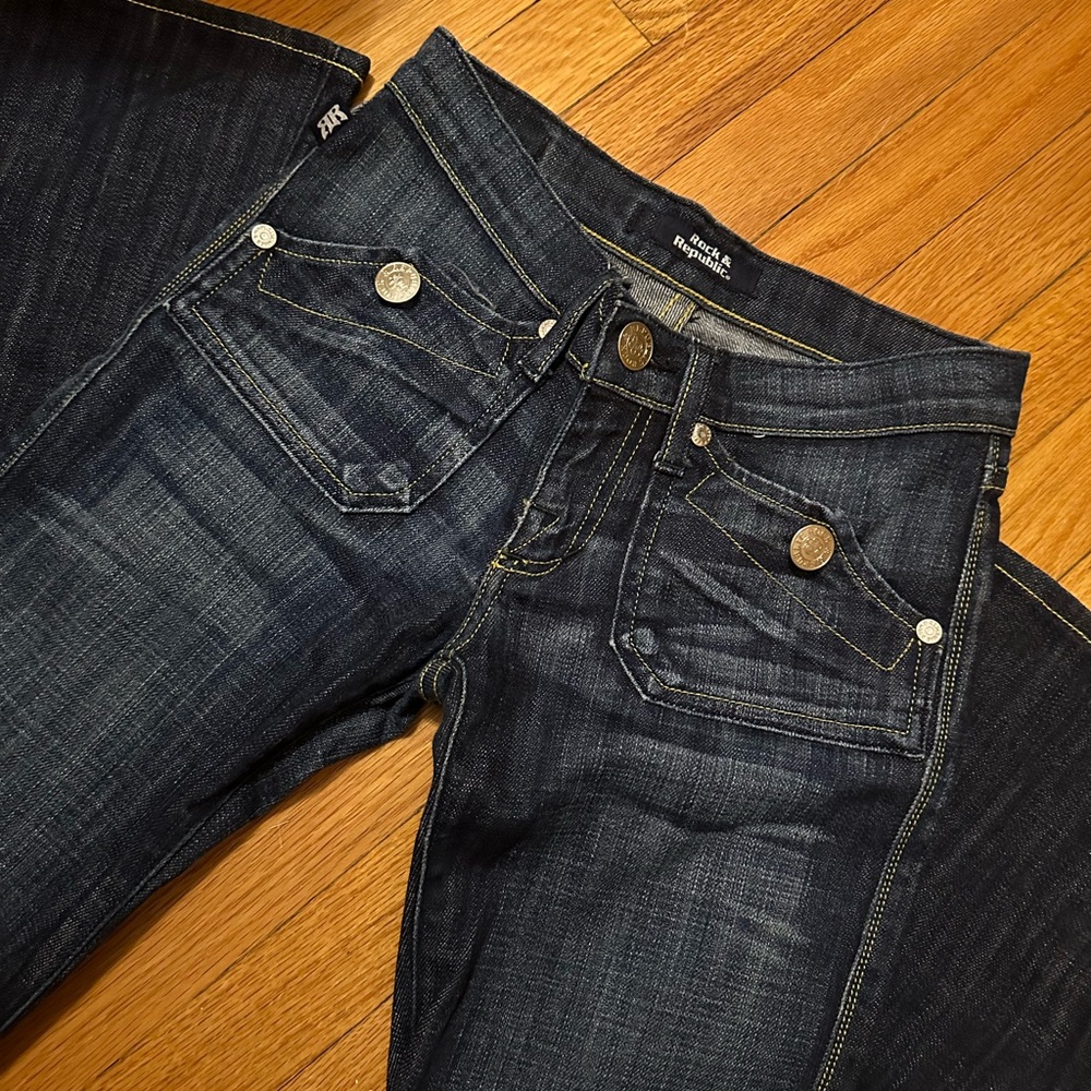 Rock & Republic Dark Blue Flare Jeans